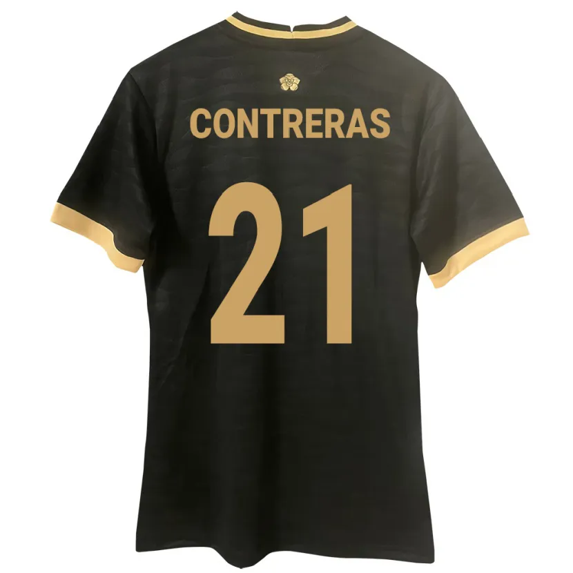 Danxen Kid Panama Davis Contreras #21 Black Away Jersey 24-26 T-Shirt