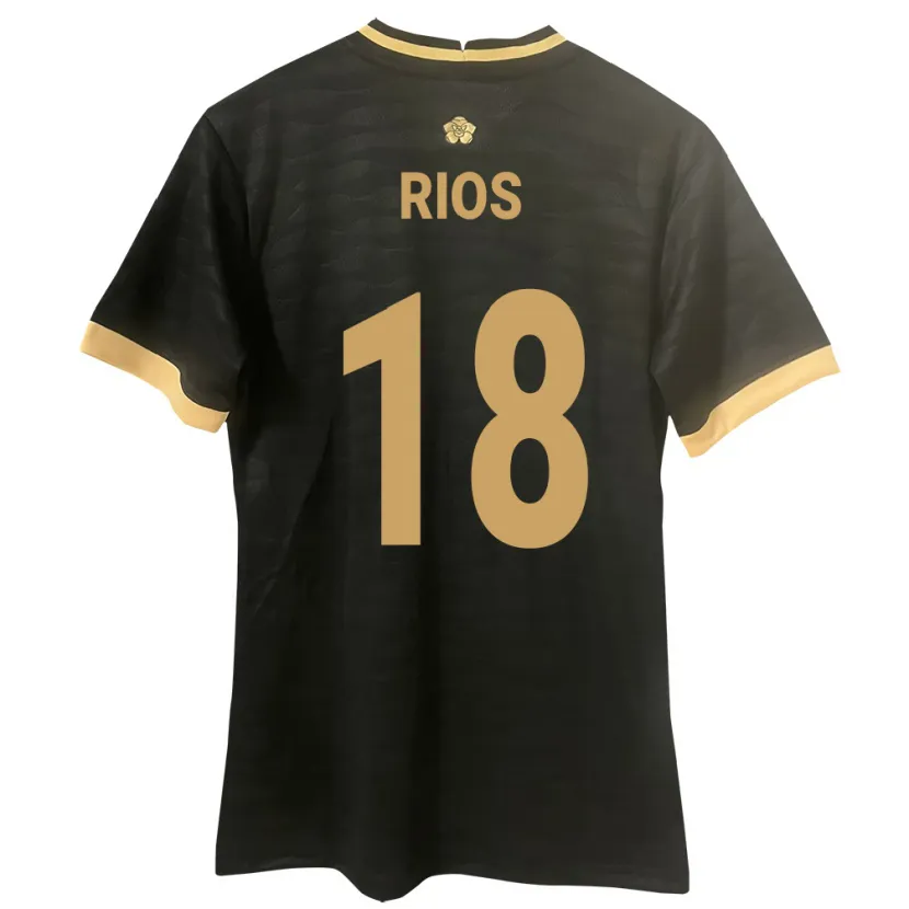 Danxen Kid Panama Héctor Ríos #18 Black Away Jersey 24-26 T-Shirt