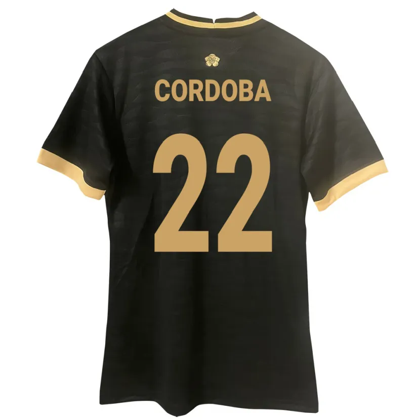 Danxen Kid Panama Farissa Córdoba #22 Black Away Jersey 24-26 T-Shirt