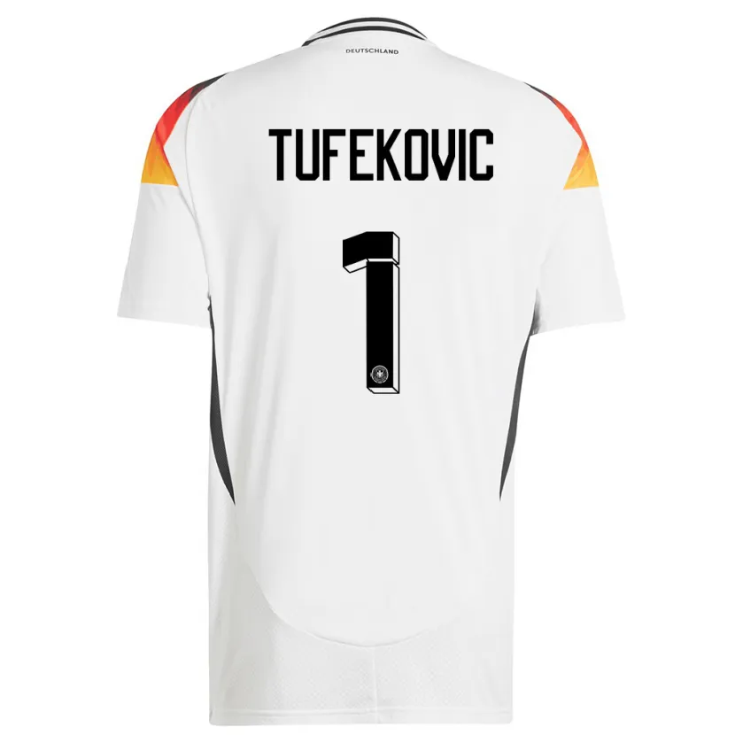 Danxen Men Germany Martina Tufekovic #1 White Home Jersey 24-26 T-Shirt