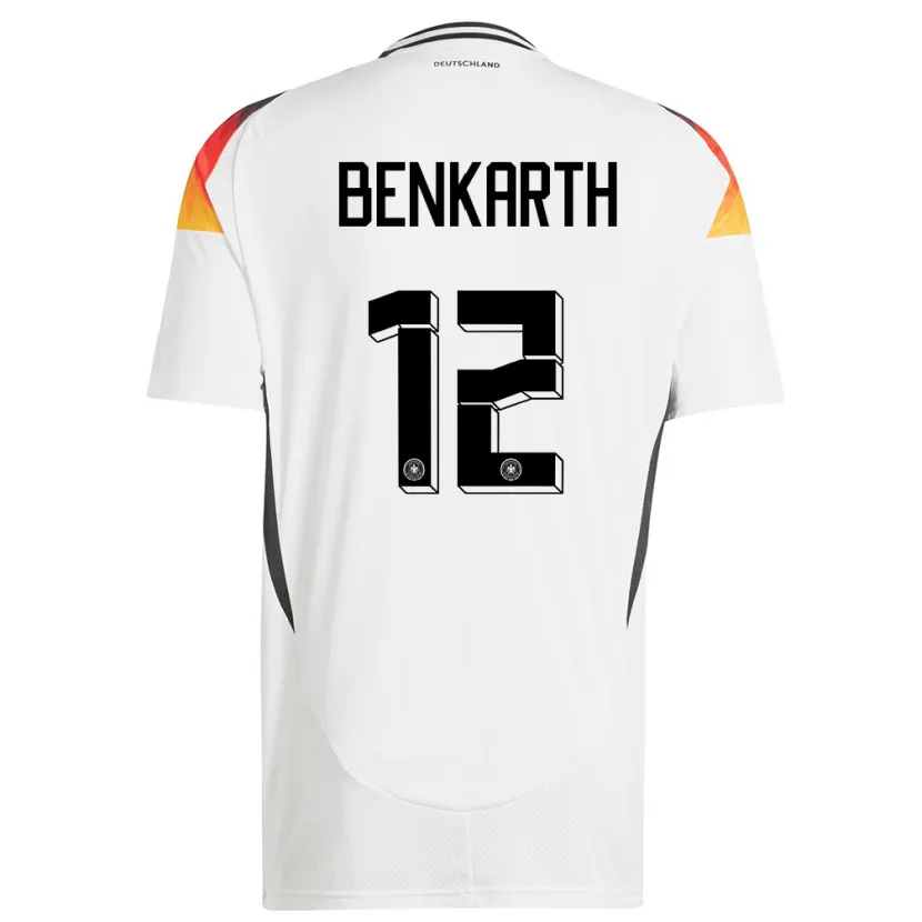 Danxen Men Germany Laura Benkarth #12 White Home Jersey 24-26 T-Shirt