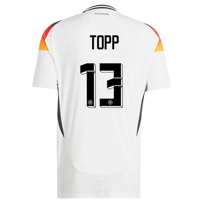 Danxen Men Germany Keke Topp #13 White Home Jersey 24-26 T-Shirt