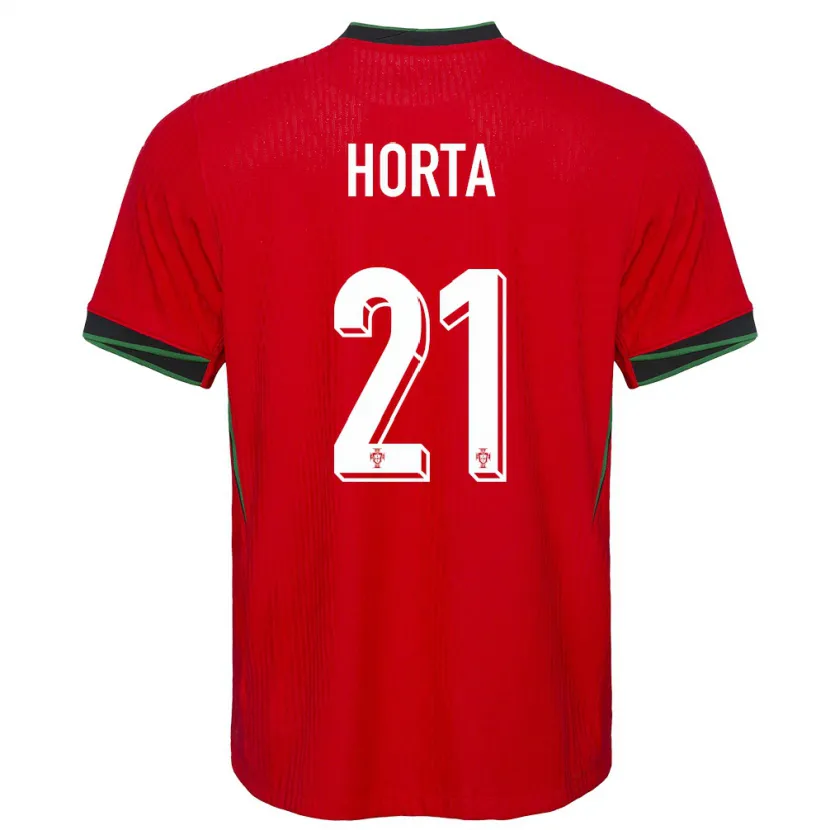 Danxen Men Portugal Ricardo Horta #21 Red Home Jersey 24-26 T-Shirt