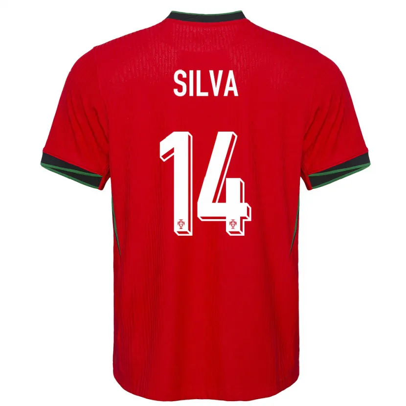 Danxen Men Portugal Dolores Silva #14 Red Home Jersey 24-26 T-Shirt