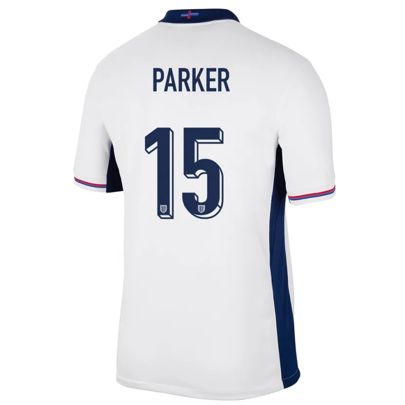 Danxen Men England Lucy Parker #15 White Home Jersey 24-26 T-Shirt