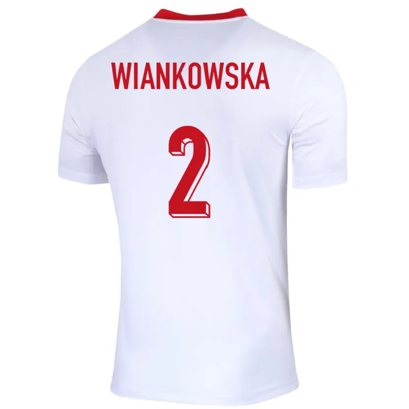 Danxen Men Poland Martyna Wiankowska #2 White Home Jersey 24-26 T-Shirt