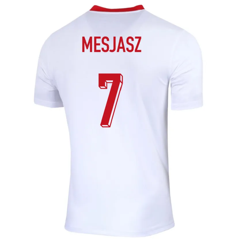 Danxen Men Poland Malgorzata Mesjasz #7 White Home Jersey 24-26 T-Shirt