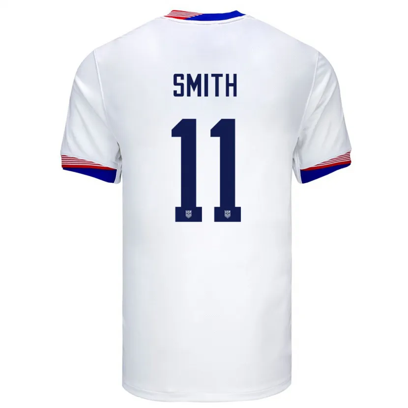 Danxen Men United States Sophia Smith #11 White Home Jersey 24-26 T-Shirt