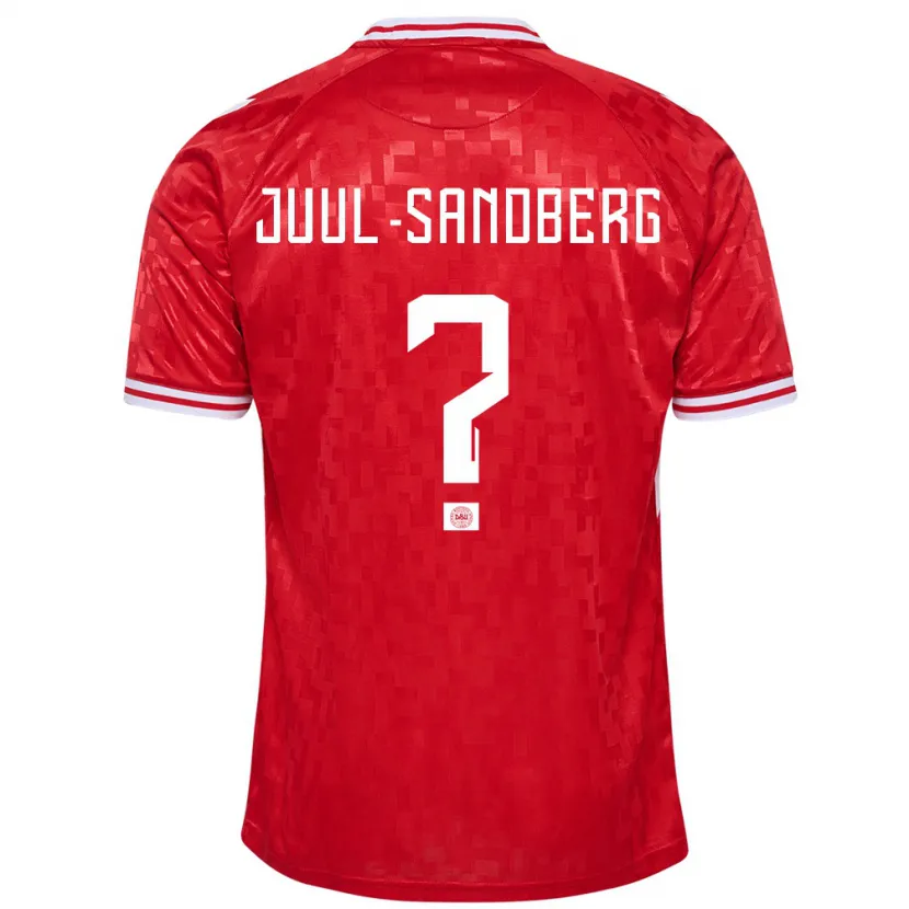 Danxen Men Denmark Nikolaj Juul-Sandberg #0 Red Home Jersey 24-26 T-Shirt