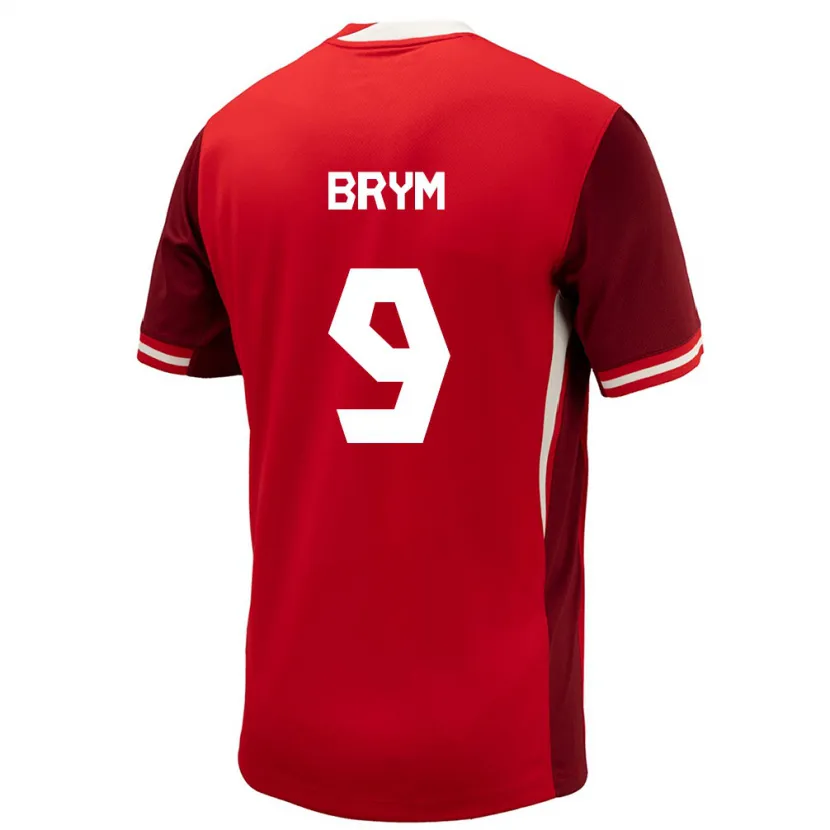 Danxen Men Canada Charles-Andreas Brym #9 Red Home Jersey 24-26 T-Shirt