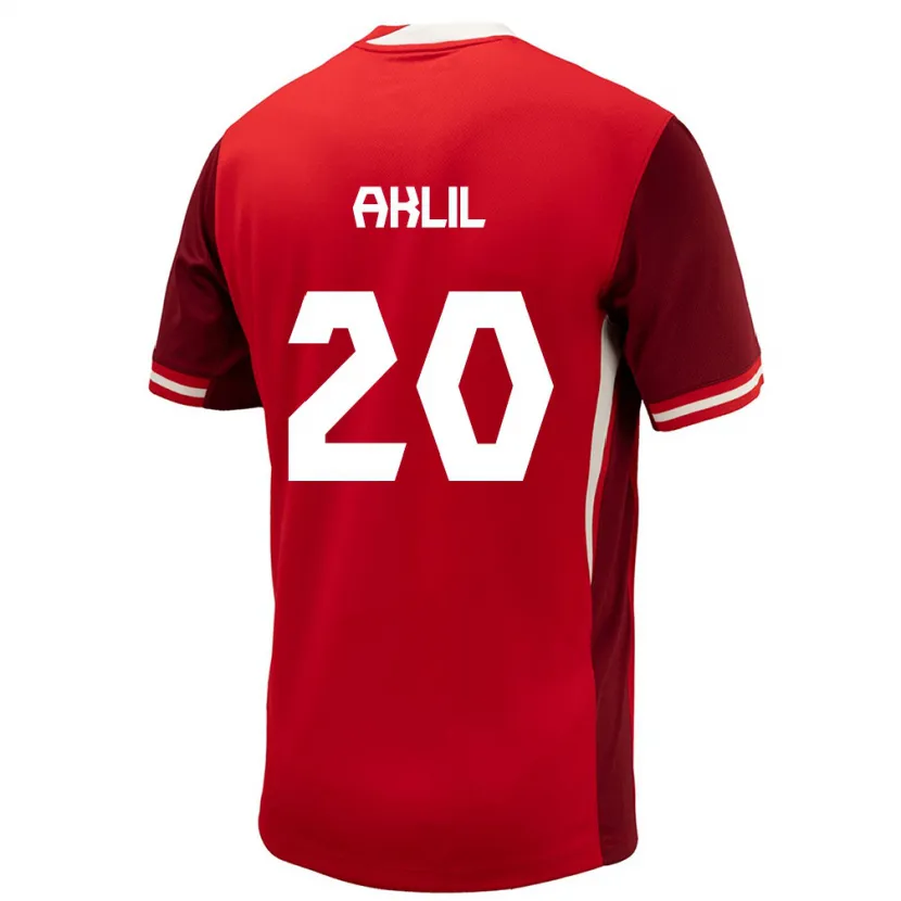 Danxen Men Canada Lino Aklil #20 Red Home Jersey 24-26 T-Shirt