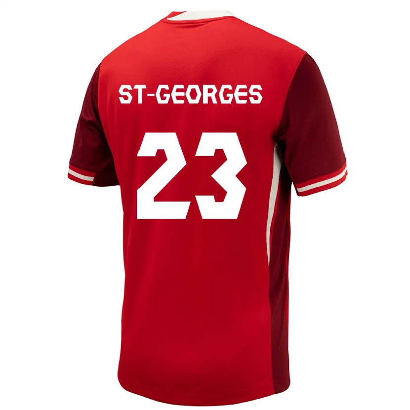 Danxen Men Canada Bianca St-Georges #23 Red Home Jersey 24-26 T-Shirt