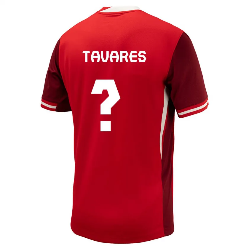 Danxen Men Canada Hugo Tavares #0 Red Home Jersey 24-26 T-Shirt