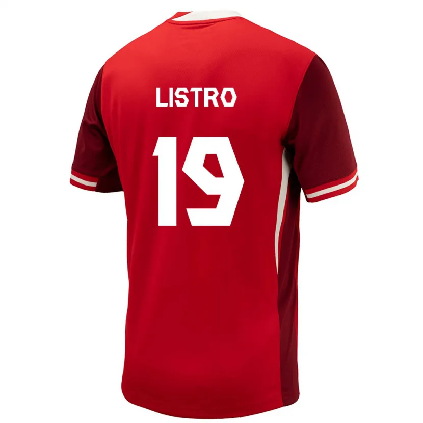 Danxen Men Canada Jordyn Listro #19 Red Home Jersey 24-26 T-Shirt