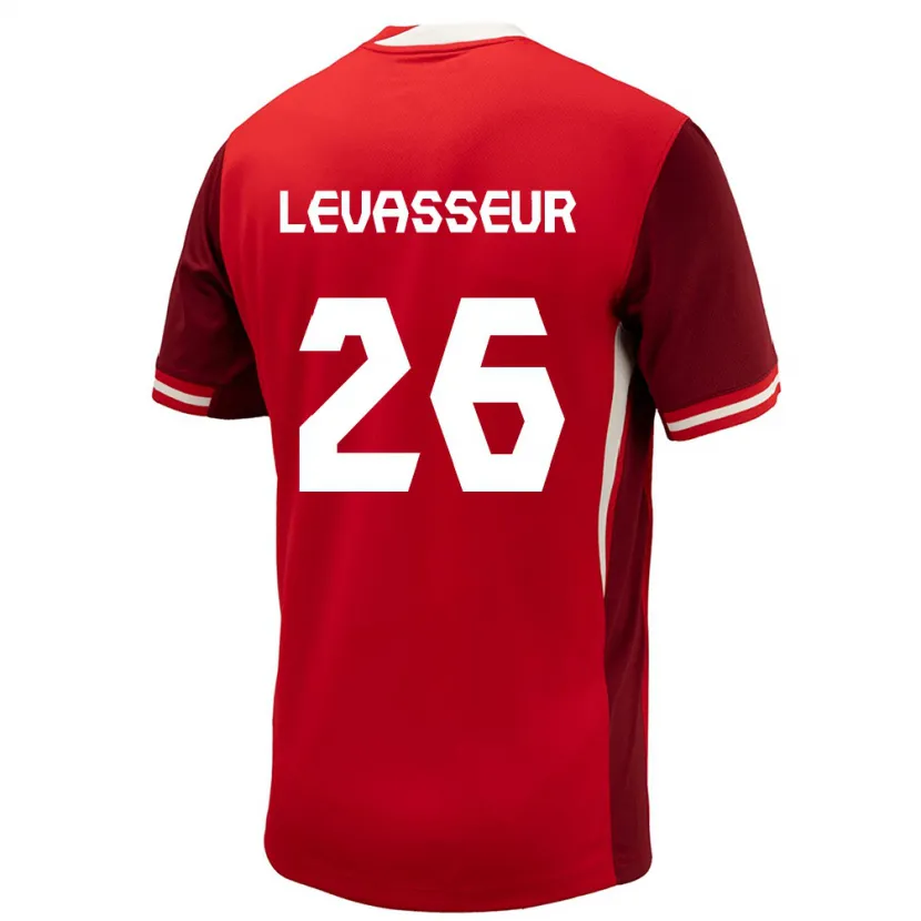 Danxen Men Canada Marie Levasseur #26 Red Home Jersey 24-26 T-Shirt