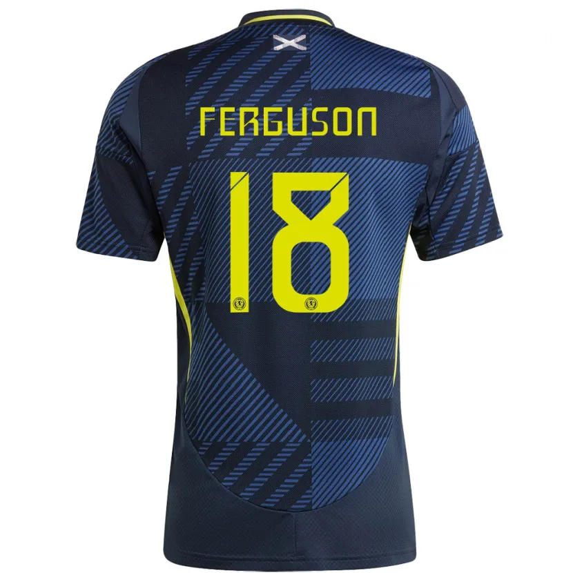 Danxen Men Scotland Lewis Ferguson #18 Dark Blue Home Jersey 24-26 T-Shirt