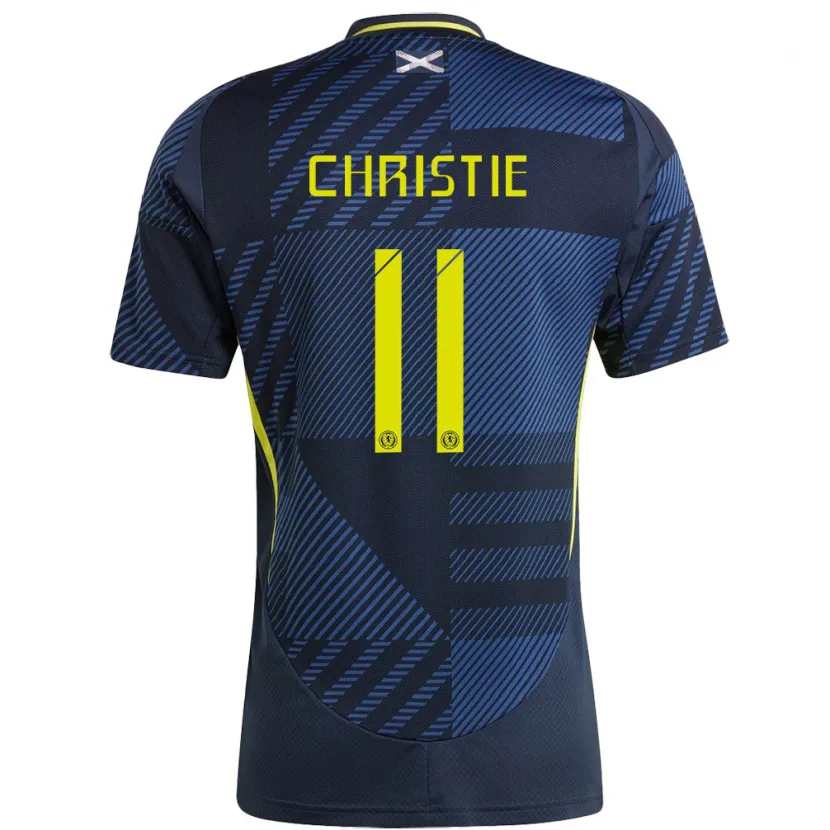 Danxen Men Scotland Ryan Christie #11 Dark Blue Home Jersey 24-26 T-Shirt