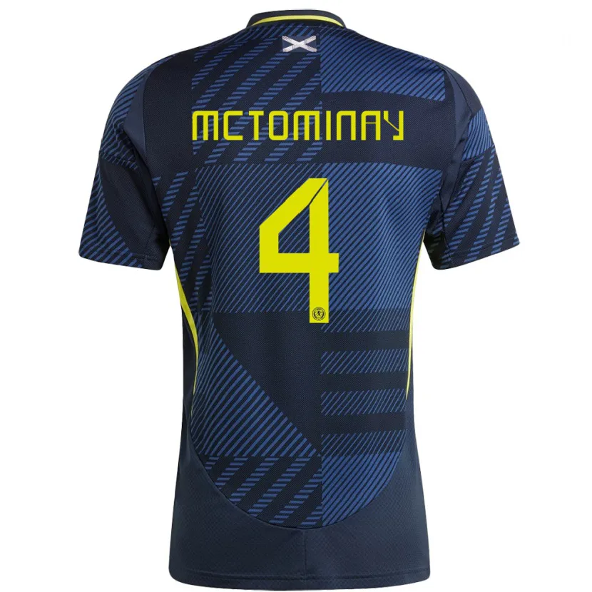 Danxen Men Scotland Scott Mctominay #4 Dark Blue Home Jersey 24-26 T-Shirt