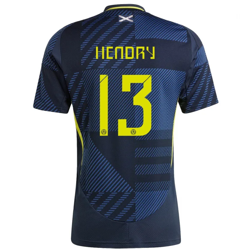 Danxen Men Scotland Jack Hendry #13 Dark Blue Home Jersey 24-26 T-Shirt