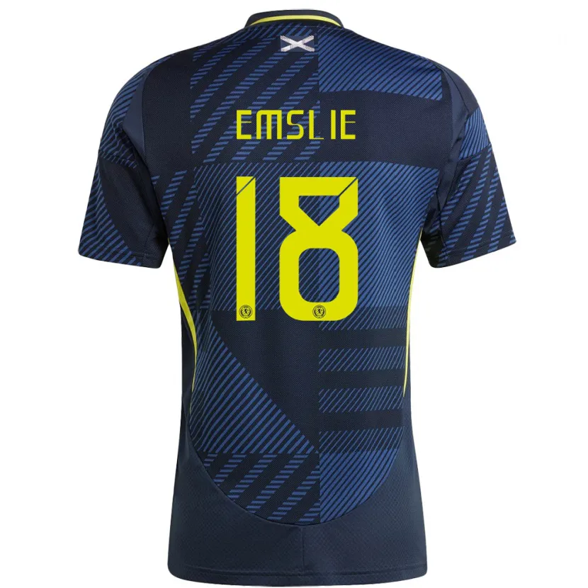 Danxen Men Scotland Claire Emslie #18 Dark Blue Home Jersey 24-26 T-Shirt