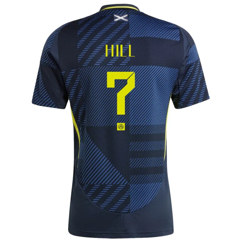 Danxen Men Scotland Kathryn Hill #0 Dark Blue Home Jersey 24-26 T-Shirt