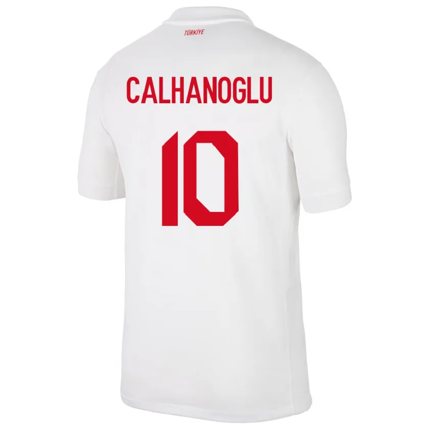 Danxen Men Turkey Hakan Çalhanoğlu #10 White Home Jersey 24-26 T-Shirt