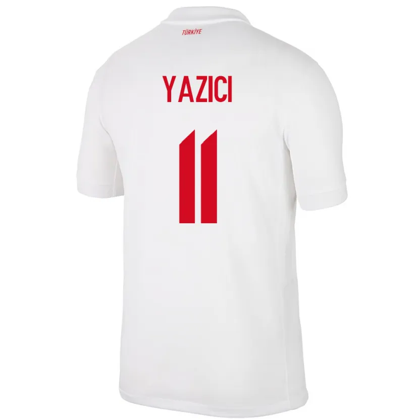 Danxen Men Turkey Yusuf Yazıcı #11 White Home Jersey 24-26 T-Shirt