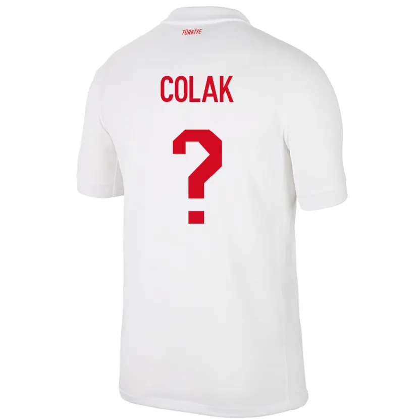 Danxen Men Turkey Furkan Çolak #0 White Home Jersey 24-26 T-Shirt