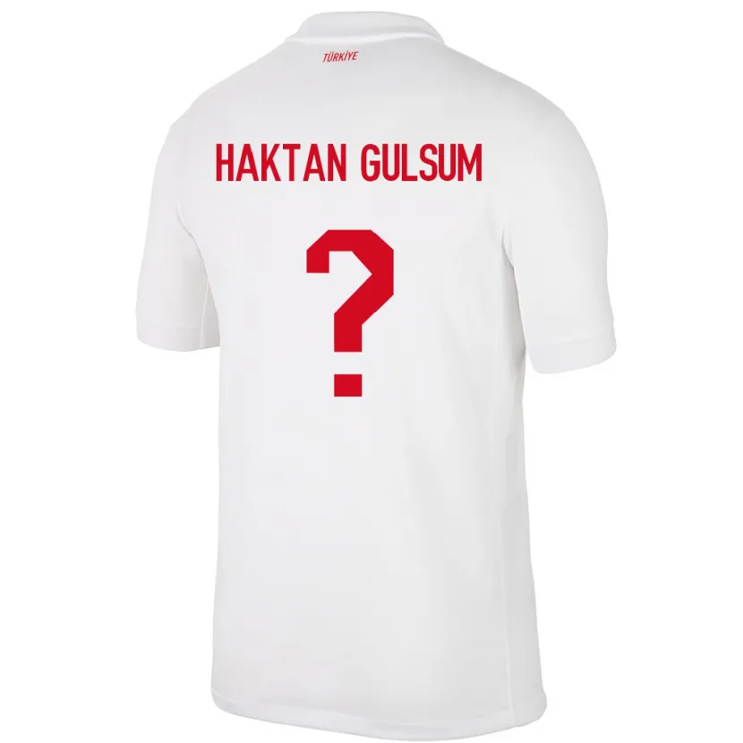 Danxen Men Turkey Ayaz Haktan Gülsüm #0 White Home Jersey 24-26 T-Shirt