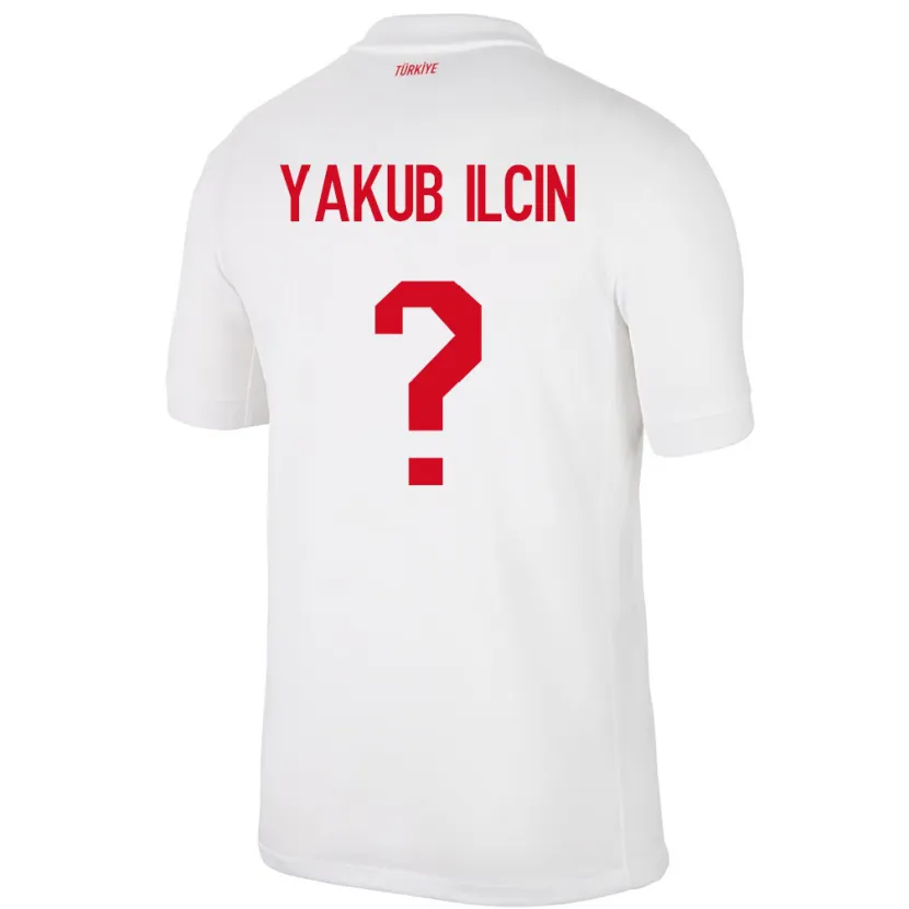 Danxen Men Turkey Hasan Yakub İlçin #0 White Home Jersey 24-26 T-Shirt