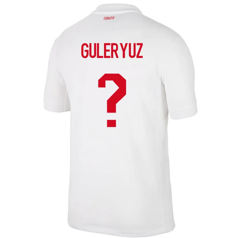 Danxen Men Turkey Göknur Güleryüz #0 White Home Jersey 24-26 T-Shirt