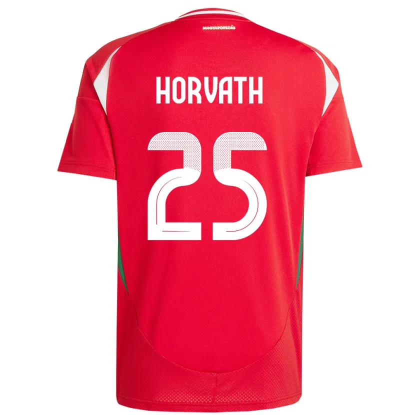 Danxen Men Hungary Krisztofer Horváth #25 Red Home Jersey 24-26 T-Shirt