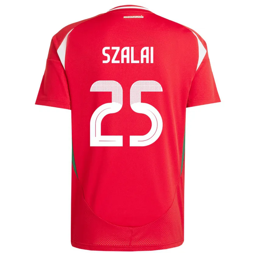 Danxen Men Hungary Gábor Szalai #25 Red Home Jersey 24-26 T-Shirt