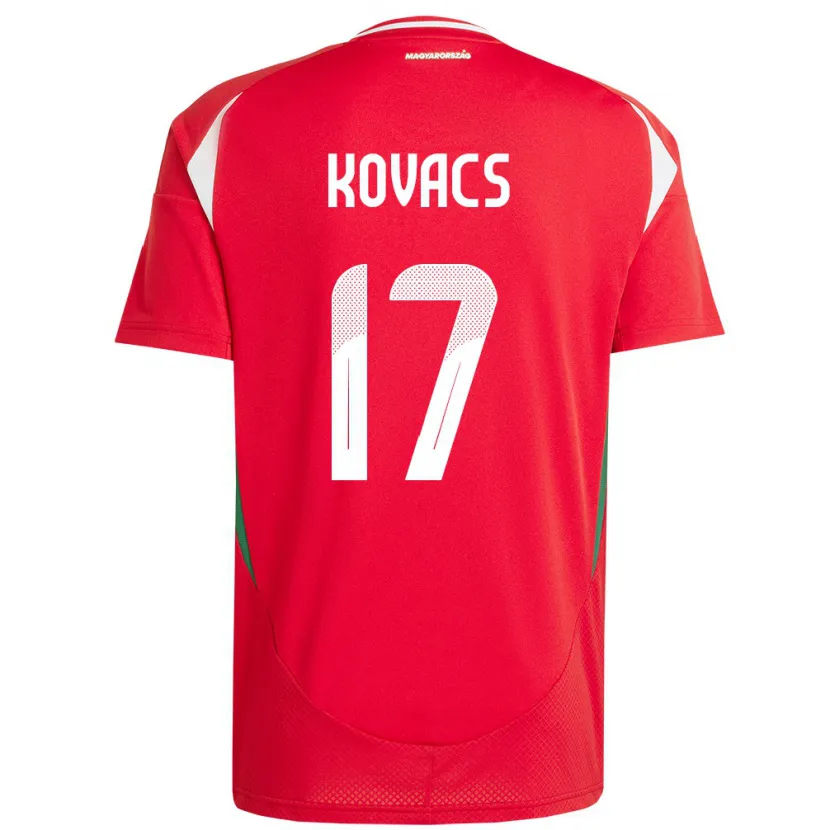 Danxen Men Hungary Mátyás Kovács #17 Red Home Jersey 24-26 T-Shirt