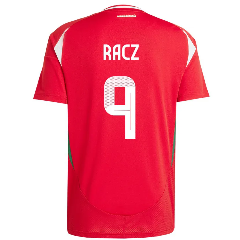 Danxen Men Hungary Balázs Rácz #9 Red Home Jersey 24-26 T-Shirt