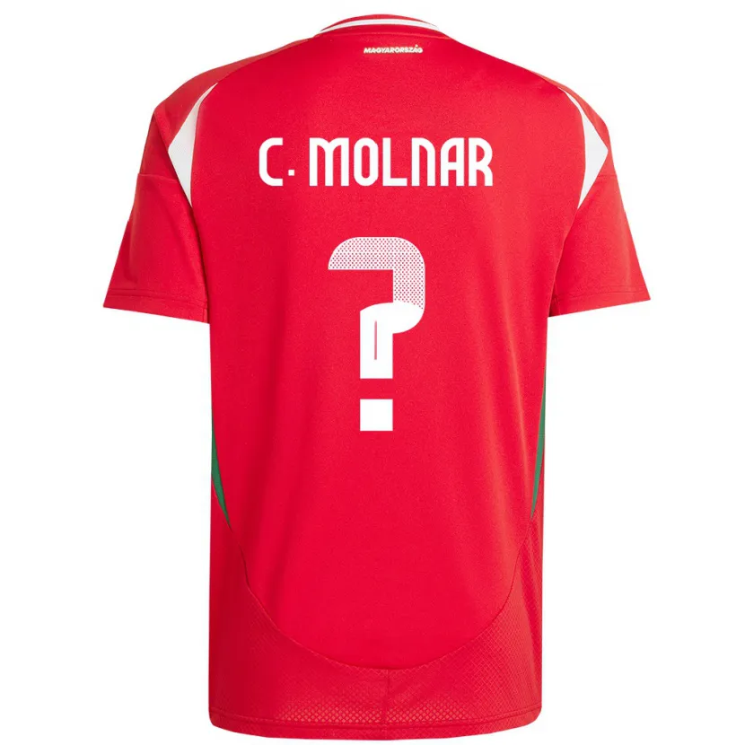 Danxen Men Hungary Csaba Molnár #0 Red Home Jersey 24-26 T-Shirt