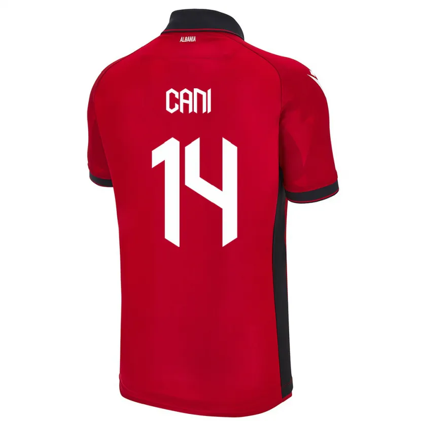 Danxen Men Albania Gabrian Cani #14 Red Home Jersey 24-26 T-Shirt