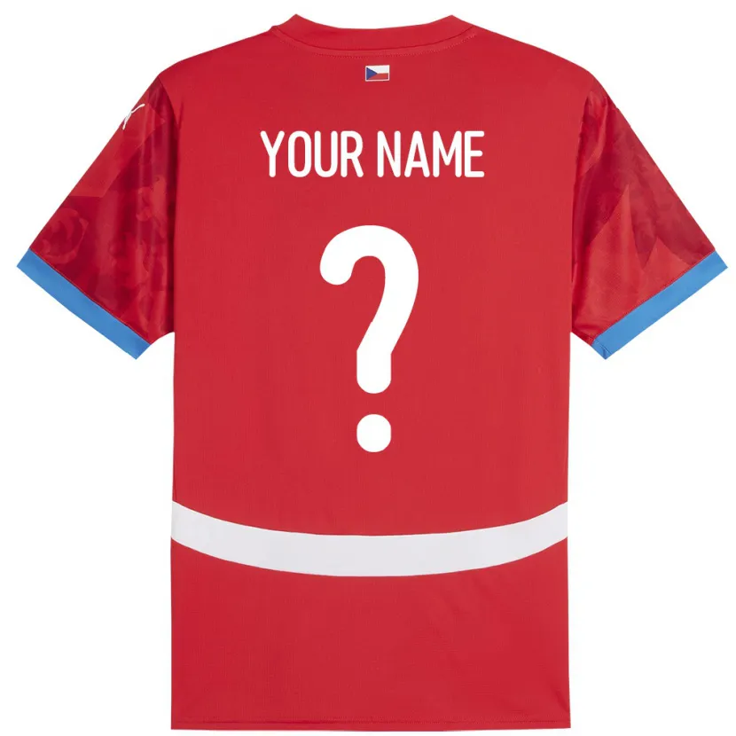 Danxen Men Czech Republic Your Name #0 Red Home Jersey 24-26 T-Shirt