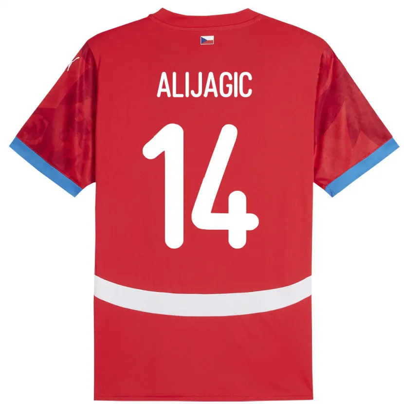 Danxen Men Czech Republic Denis Alijagic #14 Red Home Jersey 24-26 T-Shirt