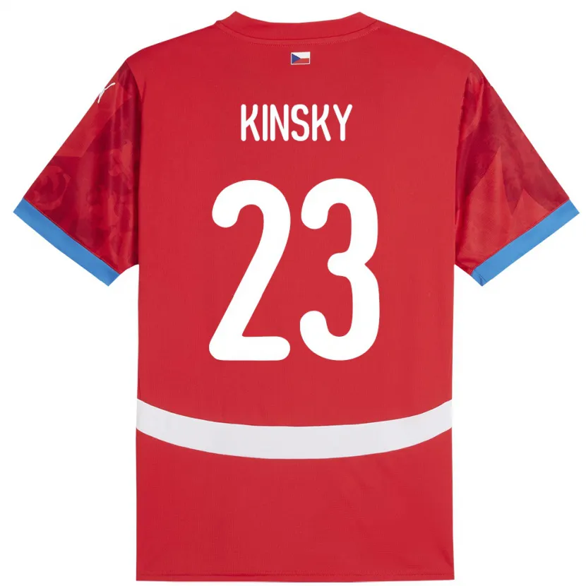 Danxen Men Czech Republic Antonin Kinsky #23 Red Home Jersey 24-26 T-Shirt