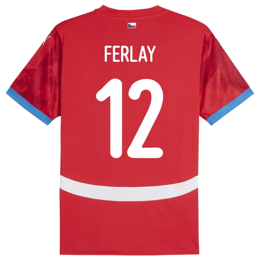 Danxen Men Czech Republic Ruben Ferlay #12 Red Home Jersey 24-26 T-Shirt