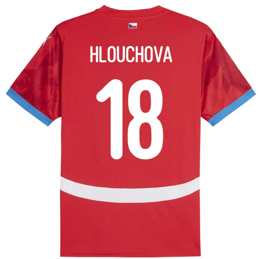 Danxen Men Czech Republic Radka Hlouchová #18 Red Home Jersey 24-26 T-Shirt