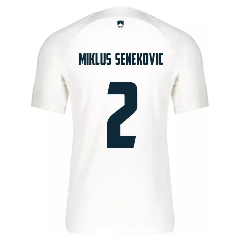 Danxen Men Slovenia Gal Miklus Senekovic #2 White Home Jersey 24-26 T-Shirt