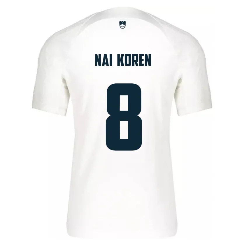 Danxen Men Slovenia Tian Nai Koren #8 White Home Jersey 24-26 T-Shirt