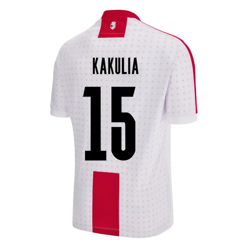 Danxen Men Georgia Giorgi Kakulia #15 White Home Jersey 24-26 T-Shirt