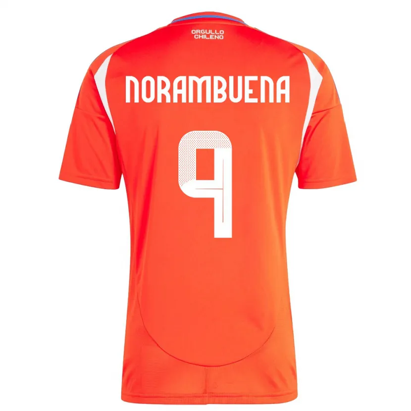 Danxen Men Chile Gabriel Norambuena #9 Red Home Jersey 24-26 T-Shirt