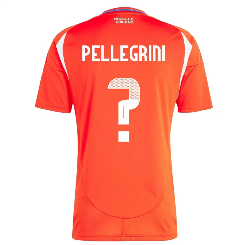 Danxen Men Chile Maya Pellegrini #0 Red Home Jersey 24-26 T-Shirt