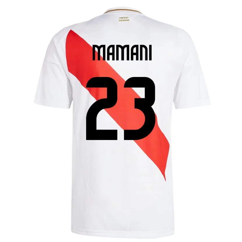 Danxen Men Peru Julia Mamani #23 White Home Jersey 24-26 T-Shirt