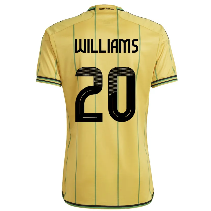 Danxen Men Jamaica Victoria Williams #20 Yellow Home Jersey 24-26 T-Shirt