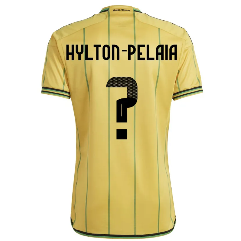 Danxen Men Jamaica Jayda Hylton-Pelaia #0 Yellow Home Jersey 24-26 T-Shirt